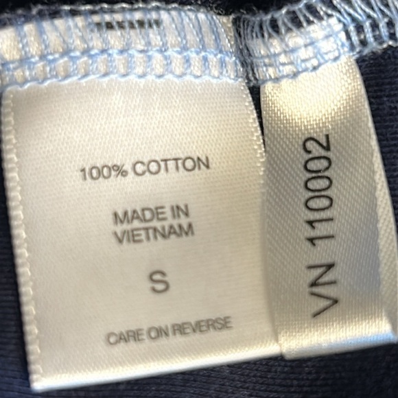 New York & COMPANY dress sz S,Blue striped color block cotton fit & flare  EC - Picture 11 of 11